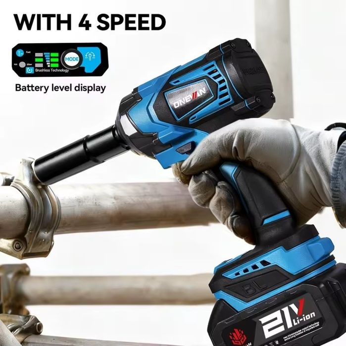 Chave de Impacto 1200Nm c/ Mala de Transporte e Acessórios