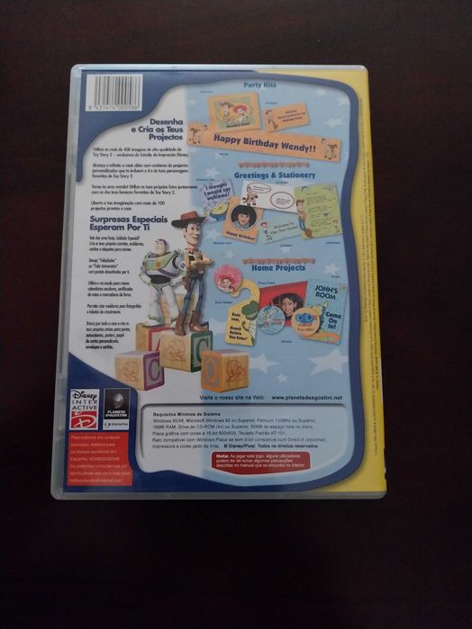 CD desenhos e animações Toy Story 2 - ótimo para festas, convites, merchandising,