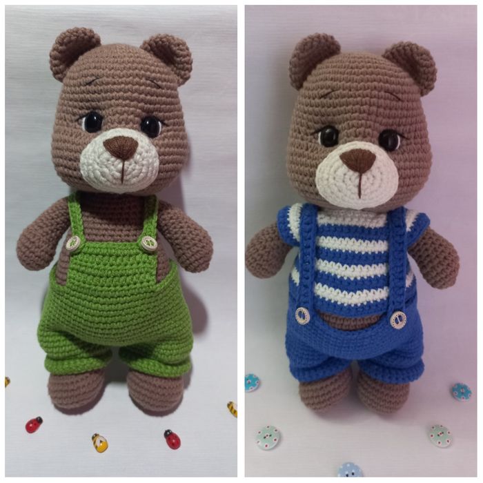 В'язаний гачком ведмедик
