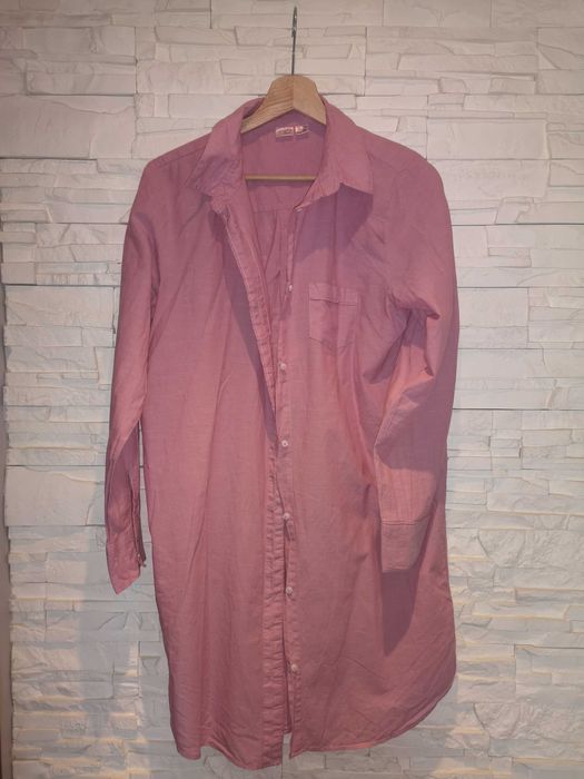 Koszula długa bawełniana S M tunika plażowa piżama