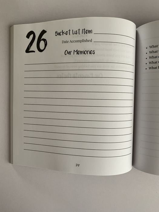 Our bucket list adventures A journal for couples