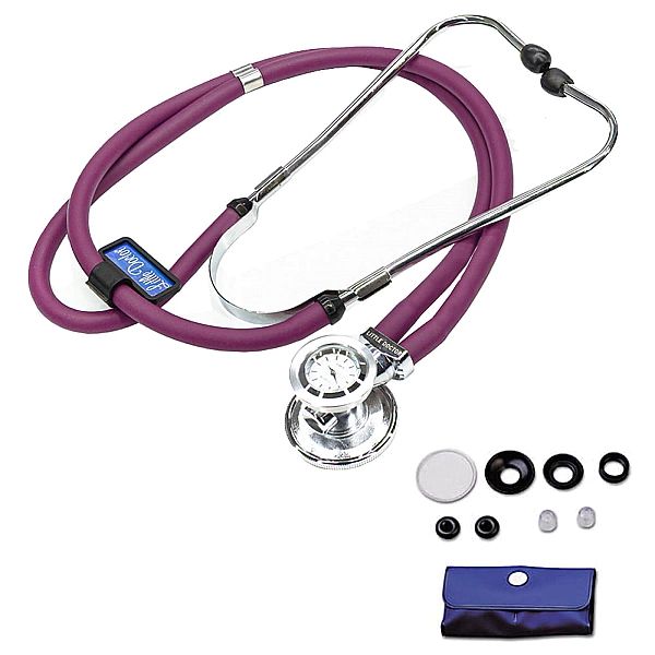 Stetoskop SteTime Little Doctor z zegarkiem Rappaport - fioletowy