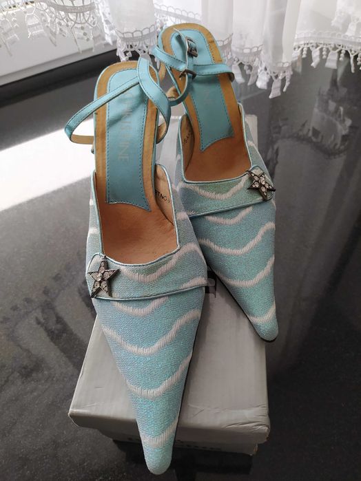 wizytowe szpilki ślubno-weselne rozmiar 36/37