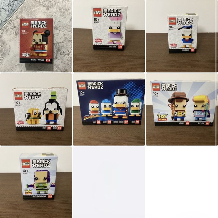 LEGO BrickHeadz 40377/40378/40476/40477/40552/40553/40673 Novo e Selado