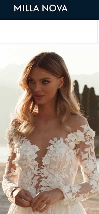 Suknia ślubna MILLA NOVA ABRI 34 / 36  165cm + 9cm