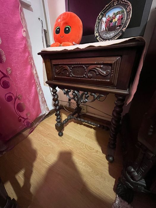 Conjunto de Mesa de cabeceira vintage