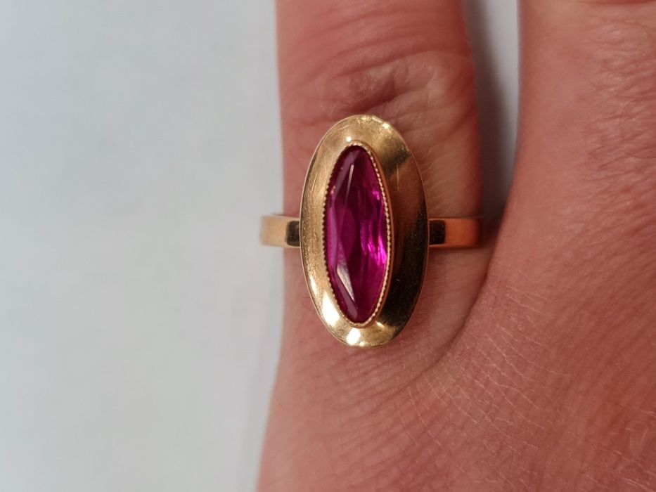 II poł. XX wieku! Złoty pierścionek/ Radzieckie 583/ 4.09 gram/ R14
