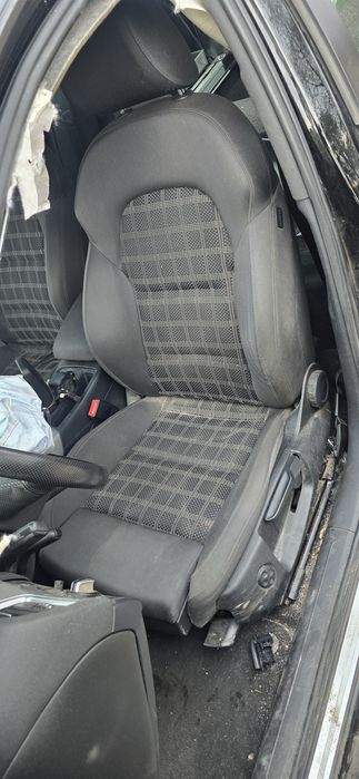 Fotele przednie Audi A4 B8 07-11 grzane szkocka krata Europa
