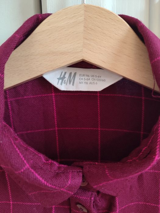 Bordowa sukienka H&M r.116