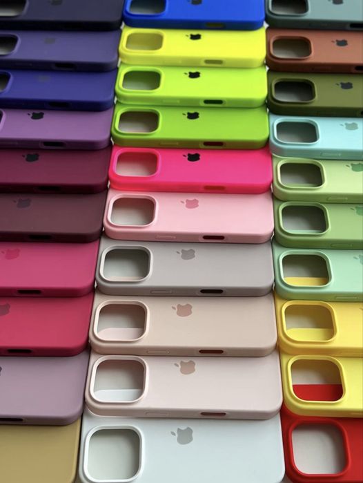 Силіконовий чохол на айфон silicone case iPhone 16 Pro Max /інші 14 15