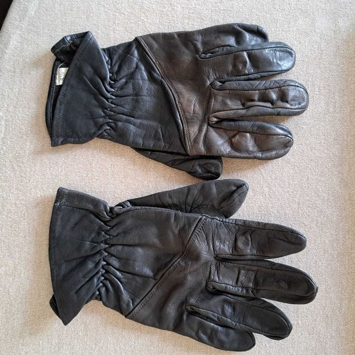 Luvas de cabedal para moto tamanho M 8 1/2