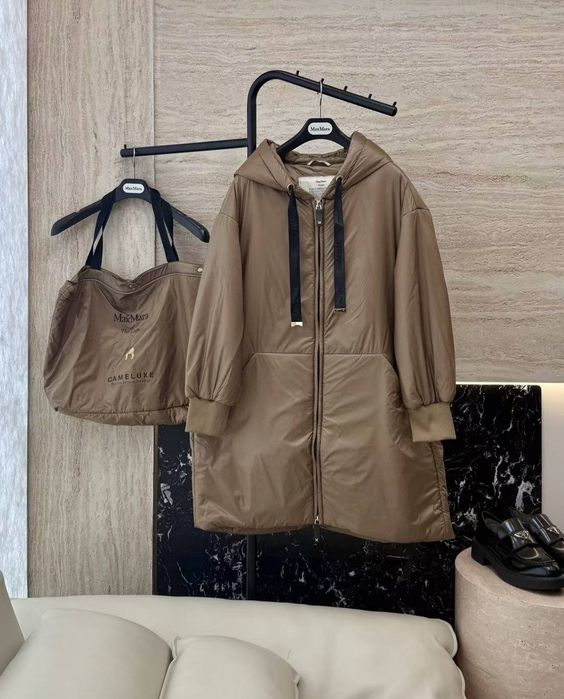 Жіноча демісезонна утеплена довга куртка Max Mara Cameluxe S M L XL