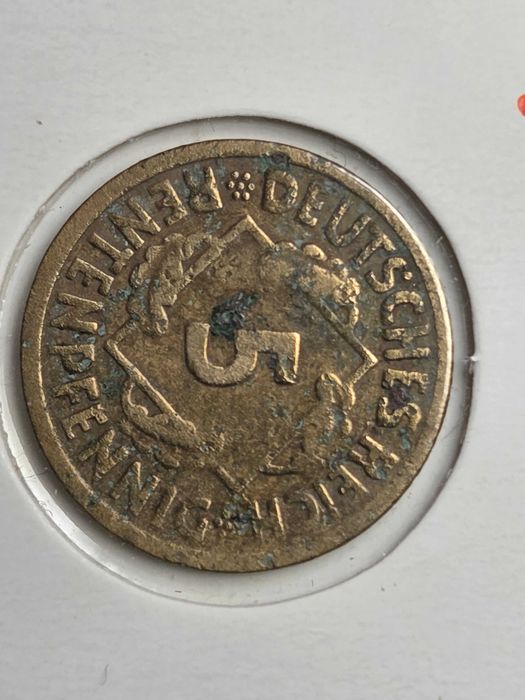 5 Renten Pfennig 1924 rok