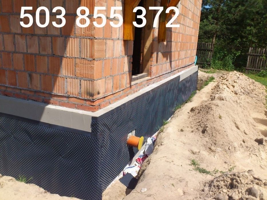 mini koparka minikoparka fundamenty przyłącza drenaże wyburzenia