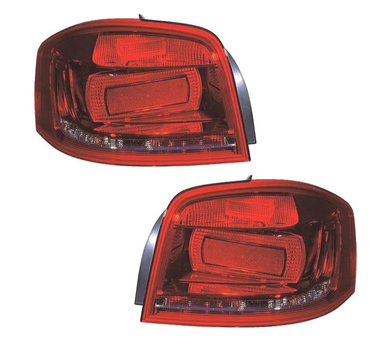 FAROLINS AUDI A3 3P 09-12 BRANCO VERMELHO