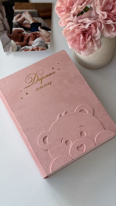 Альбом для фото / замшевий фотоальбом ручної роботи