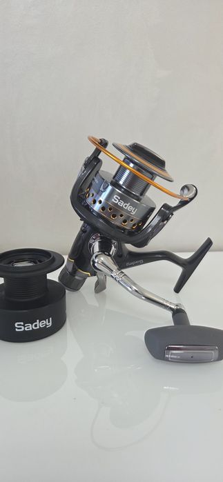Акция.Катушка карповая Sadey J3-60FR с байтранером 9+1 подшипников