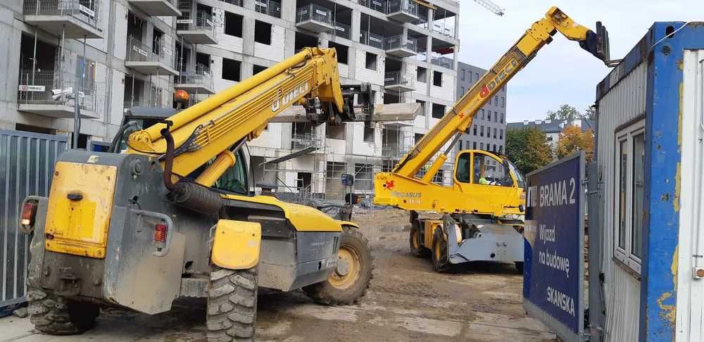 Usługa i Wynajem ładowarki teleskopowej manitka Dieci JCBMerlo Manitou