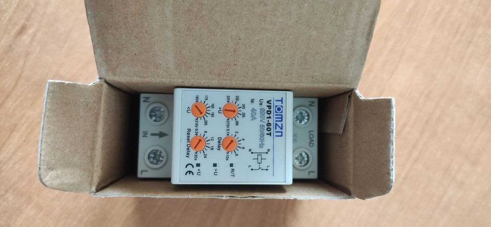 Електронне однофазне реле контролю напруги TOMZN VPD1-60T 40A