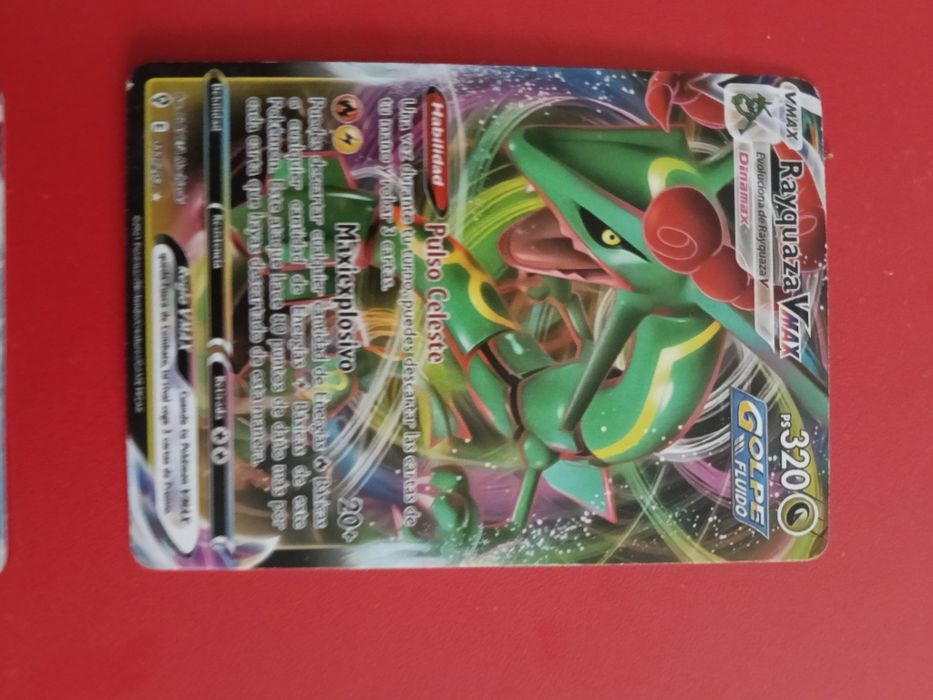 6 cartas diferentes rayquaza