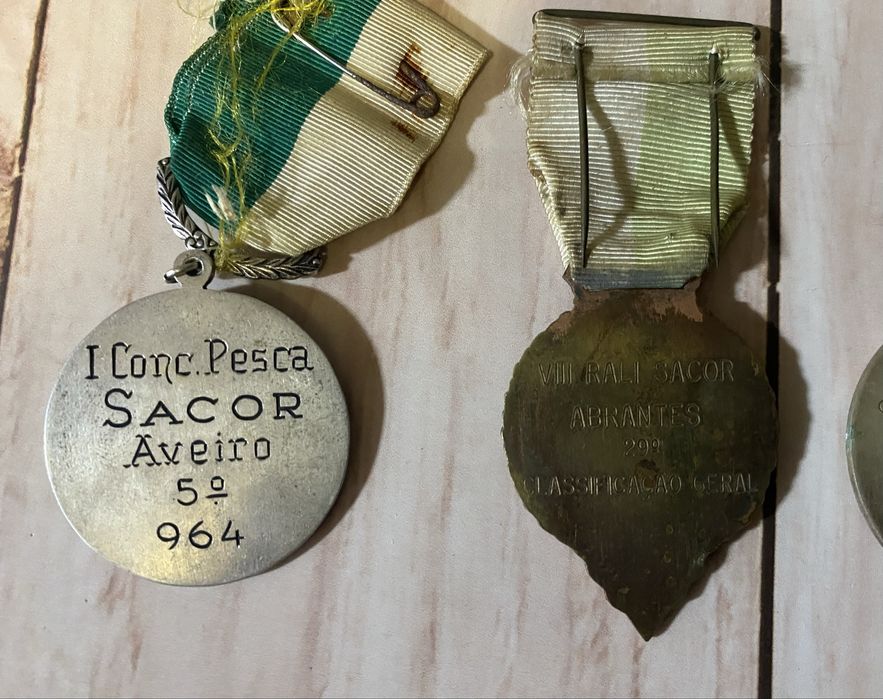 Medalhas antigas da Sacor