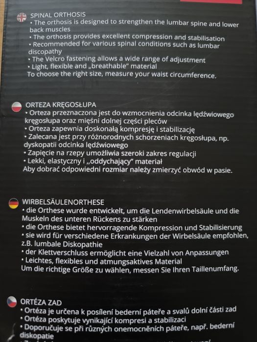 Orteza kręgosłupa