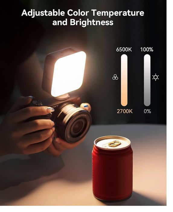 SMALLRIG P96 Mini lampa wideo LED, 96 diod LED z dołączoną stopką