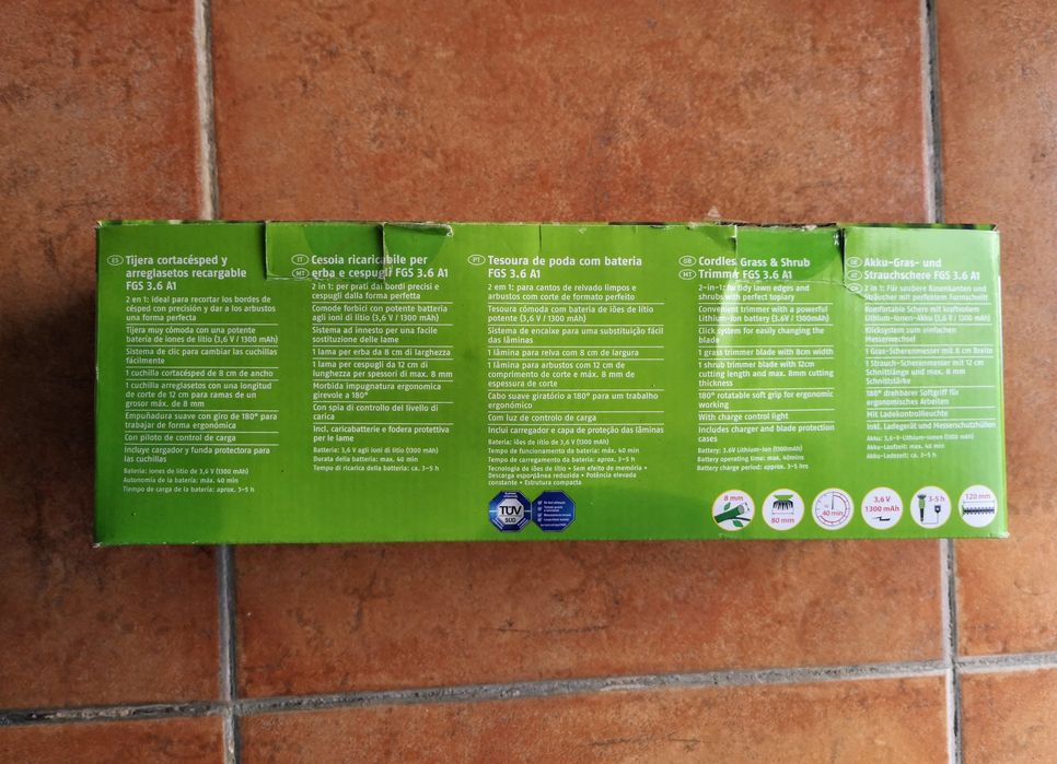 Aparamento de relva, e  de sebes bateria