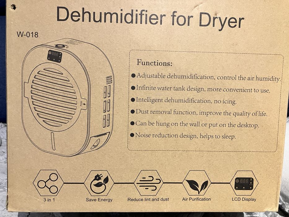 Osuszacz powietrza NIUXX W018 50 W LCD cichy 30 dB stojący lub ścienny