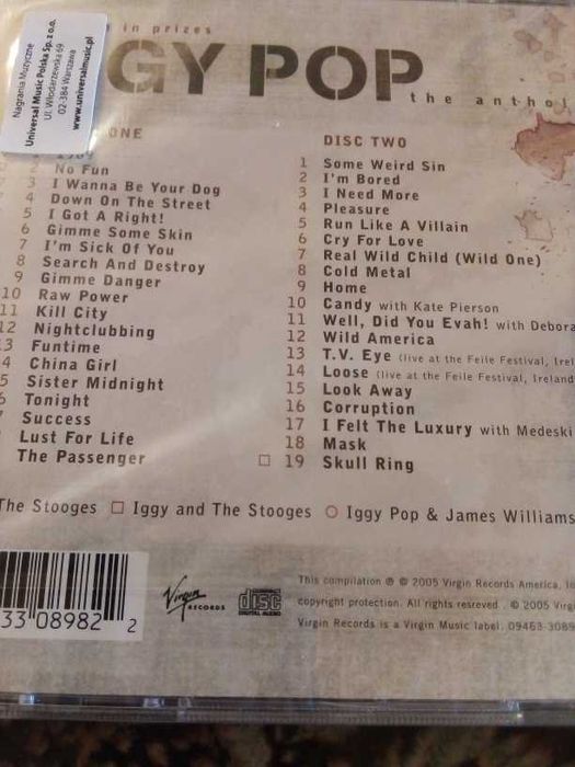 Iggy Pop - A Million in Prizes: The Anthology ,2 cd /folia/