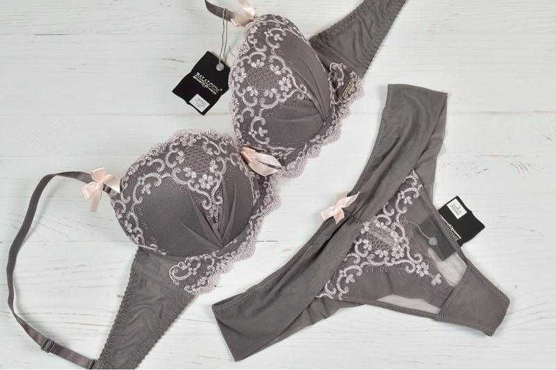 Брендовый лиловый сиреневый бюстгалтер лифчик кружевной balaloum 70b