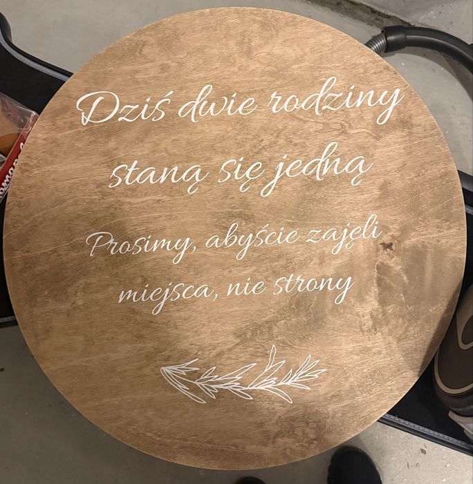 Weselna tablica powitalna