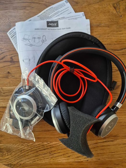 Nowe Słuchawki JABRA Evolve 40 UC Stereo Nauszne