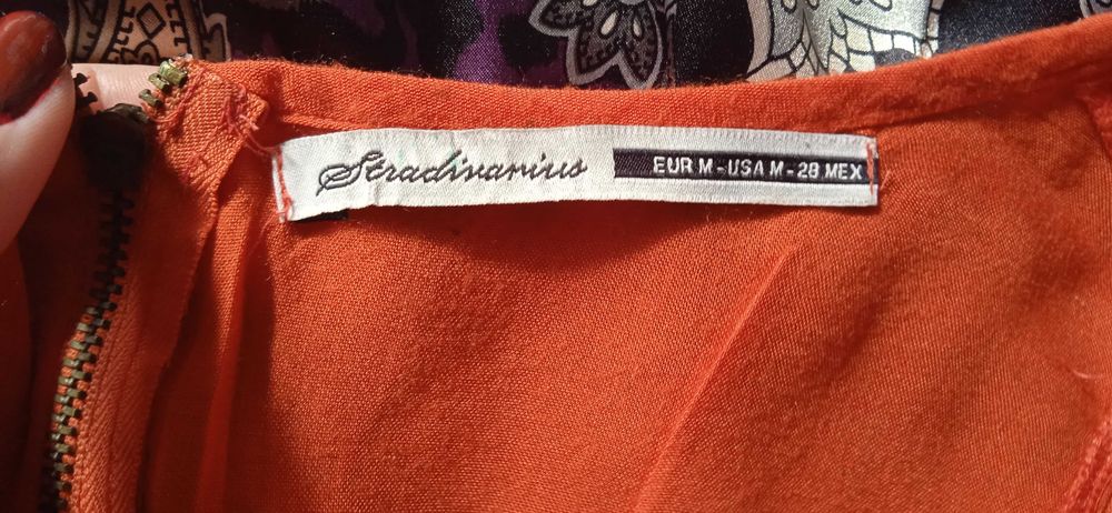 pomarańczowa bluzka Stradivarius