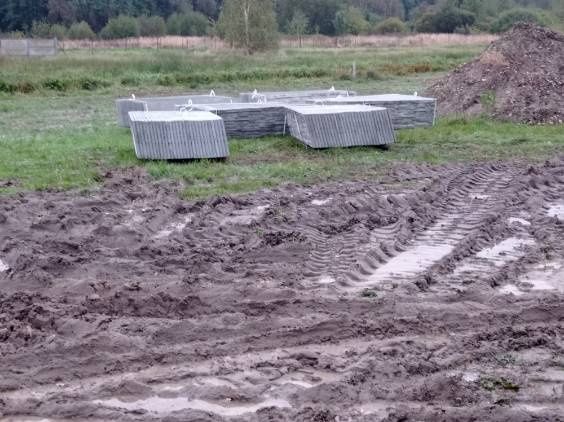 Ogrodzenie betonowe Płot na 4 płyty Garaż wiata