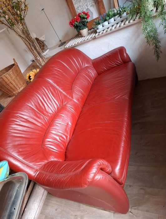 Два дивани з натуральної шкіри