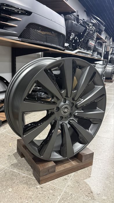 Кованые диски R23 SV L460 Range Rover Land Vogue 5X120 Style 1077 OEM 23" Oblivion Dark Grey & Narvick Wheel Ковка Кованый