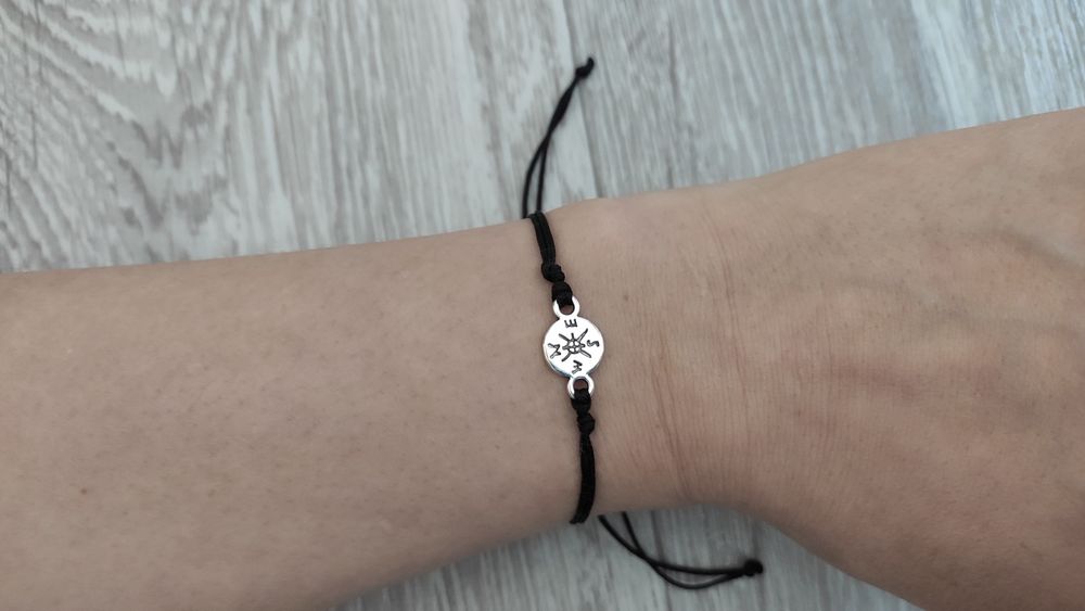 Bransoletka róża wiatrów (kompas)