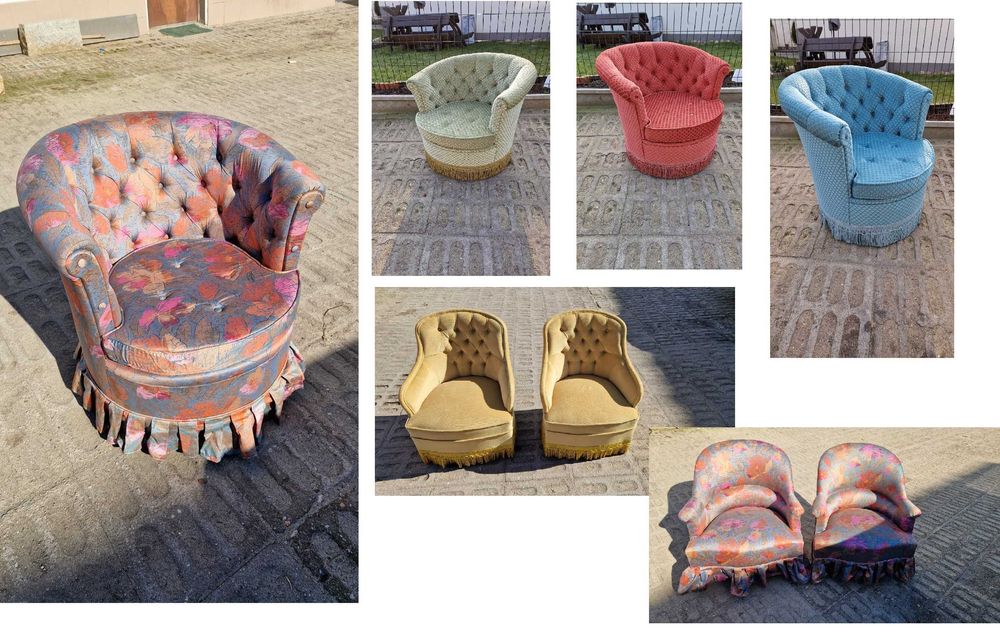 Fotel Fotele Chesterfield do kawiarni Uszak Retro Antyk Barok różne