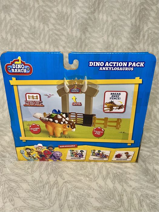 Ігровий набір dino ranch анкілозавр іграшка 3+ динозавр паркан