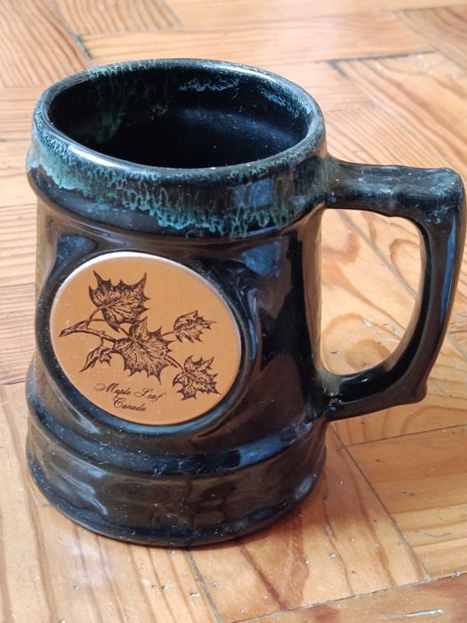 Peças ceramica artesanais pintadas a mao caneca cerveja sidra Canada