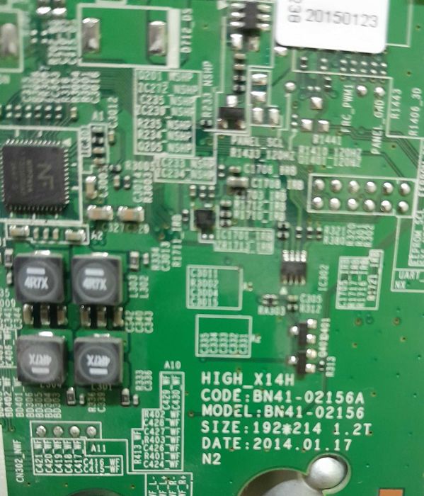 Televisão Samsung UE40H5500AW vendo as peças