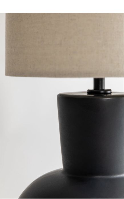 Candeeiro mesa Sklum preto
