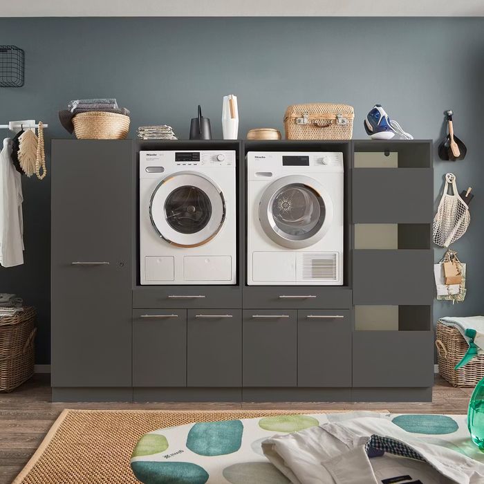 Szafka do zabudowy pod pralkę Lob suszarkę Laundreezy B – antracyt,