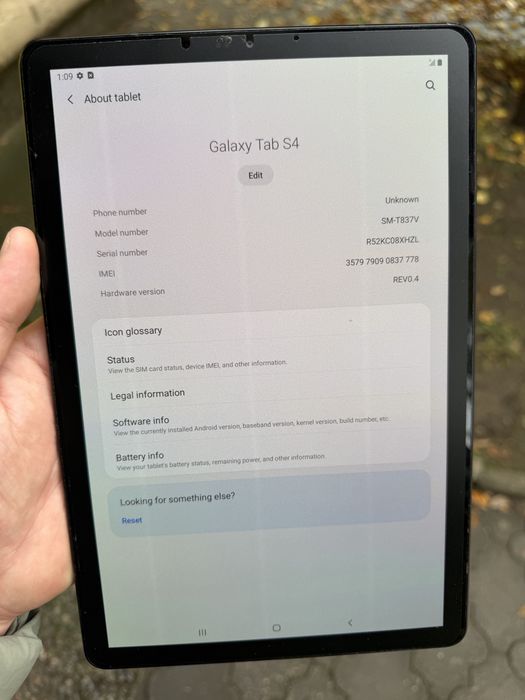 Планшет Samsung Galaxy Tab S4 4/64. 4G