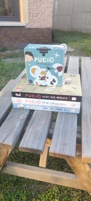 Zestaw 3 książek Pucio + puzzle gratis
