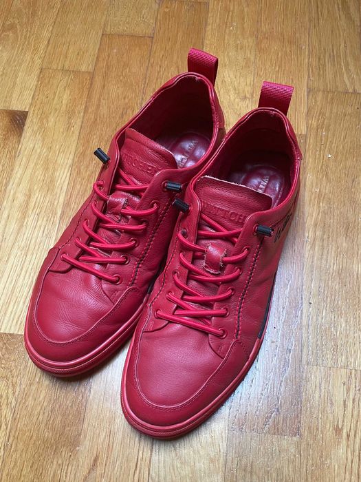 Wittchen sneakersy męskie skóra naturalna czerwone, rozmiar 43