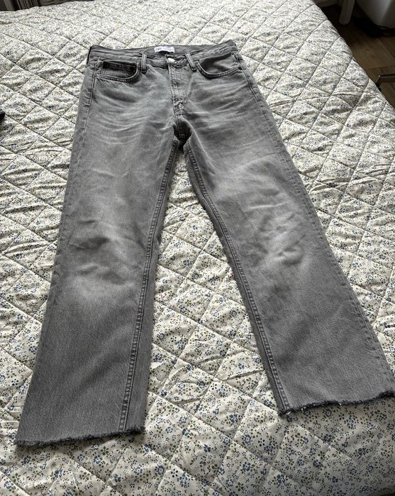 2 pary dżinsów Zara i H&M niebieskie i szare