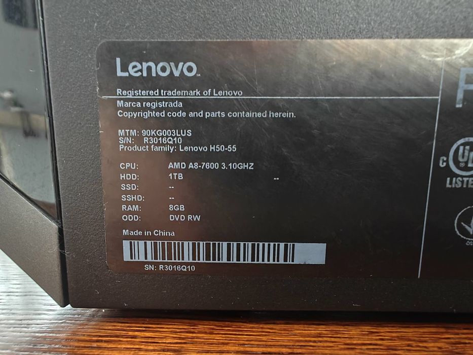 Komputer stacjonarny Lenovo H50-55 BDB STAN