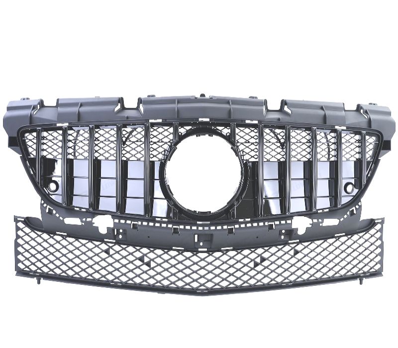 GRELHA FRONTAL MERCEDES SLK R172 11-15 LOOK GT-R PRETO BRILHANTE